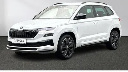 Gebraucht Skoda Karoq SportLine 150 PS (110 kW) 2023 Moonweiß perleffekt SUV