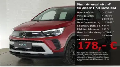 Gebraucht Opel Crossland Elegance 110 PS (80 kW) 2023 Rot SUV