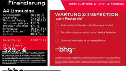 Gebraucht Audi A4 Ambiente 204 PS (150 kW) 2022 Mythosschwarz metallic Limousine