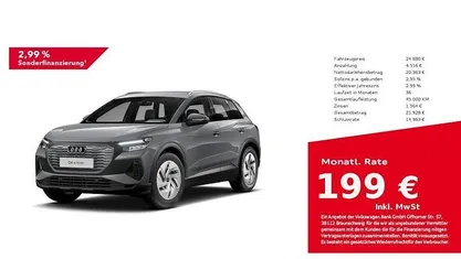 Gebraucht Audi Q4 e-tron Comfort 125 kW (170 PS) 2023 Kieselgrau SUV