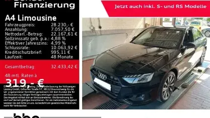 Gebraucht Audi A4 Advanced Plus 204 PS (150 kW) 2022 Schwarz Limousine