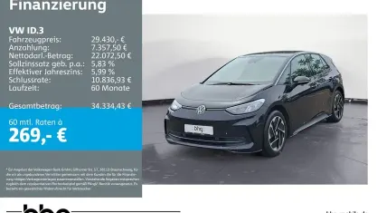 Używany VW ID.3 Pro 150 kW (204 KM) 2024 Czarny Hatchback