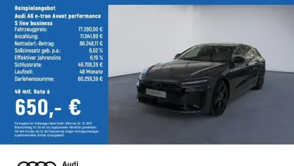 Neu Audi A6 e-tron Performance 280 kW (381 PS) 2026 Grau Kombi
