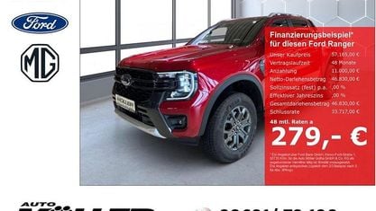 Ny Ford Ranger Wildtrack 205 HK (150 kW) 2026 Rød Pickup / Ladvogn
