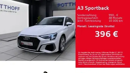 Gebraucht Audi A3 Sportback S-Line 204 PS (150 kW) 2023 Ibisweiß Kleinwagen