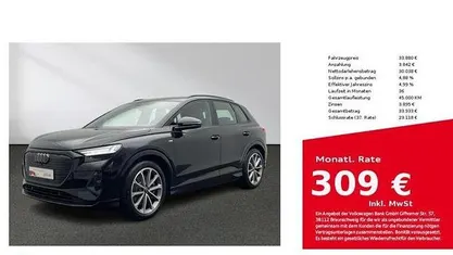 Mythosschwarz metallic Gebraucht 2022 Audi Q4 e-tron Ambiente SUV | 33.880 € (Fairer Preis)