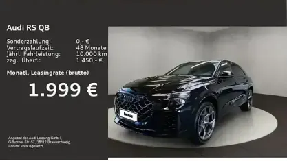 Neu Audi RS Q8 Ambiente 640 PS (470 kW) 2026 Mythosschwarz metallic SUV