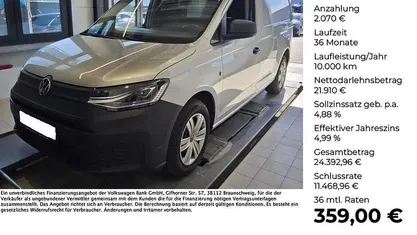 Silber (reflexsilber metallic) Gebraucht 2021 VW Caddy Maxi Basis Van / Kleinbus | 23.980 € (Superpreis)