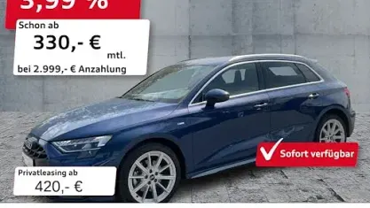 Gebraucht Audi A3 S-Line 204 PS (150 kW) 2025 Blau Limousine