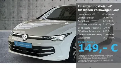 Brugt VW Golf VIII Goal 116 HK (85 kW) 2025 Hvid Sedan