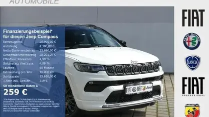 Käytetty Jeep Compass 241 HP (177 kW) 2022 Valkoinen Katumaasturi
