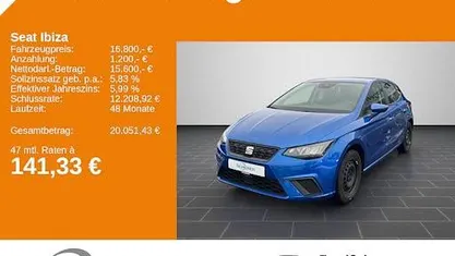 Begagnad Seat Ibiza Style 116 HK (85 kW) 2024 Blå Halvkombi