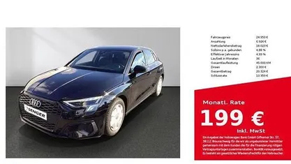 Gebraucht Audi A3 Ambiente 110 PS (80 kW) 2022 Brillantschwarz Limousine