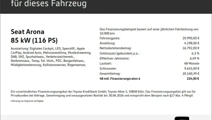 Gebraucht Seat Arona Style 116 PS (85 kW) 2024 Rot SUV
