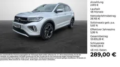 Grau Neu 2025 VW T-Cross R-line SUV | 30.980 € (Fairer Preis)