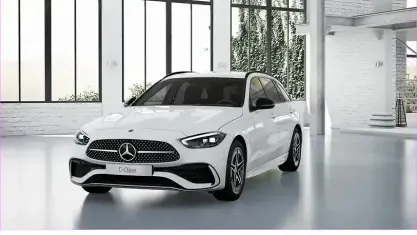 Second-hand Mercedes C180 AMG 170 CP (125 kW) 2025 Alb Break