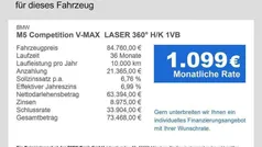 Gebraucht 2022 BMW M5 Competition Edition Limousine | 84.760 € (Superpreis)