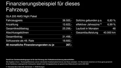 Gebraucht Mercedes GLA200 AMG 163 PS (119 kW) 2024 Schwarz SUV