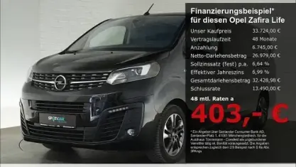 Gebraucht Opel Zafira Life S 177 PS (130 kW) 2021 Schwarz Van / Kleinbus