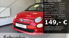 Rot Neu 2024 Fiat 500C Basis Cabrio | 16.990 € (Guter Preis)