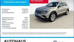 Silber (ivory silver metallic) Gebraucht 2023 VW Tiguan Elegance SUV | 36.960 € (Fairer Preis)