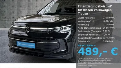 Gebraucht VW Tiguan Goal 150 PS (110 kW) 2025 Schwarz SUV