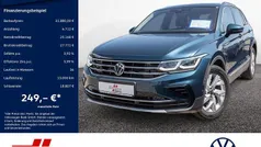 Blau / nightshade blue (metallic) Gebraucht 2021 VW Tiguan Elegance SUV | 31.880 € (Guter Preis)