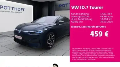Gebraucht VW ID.7 Pro 210 kW (286 PS) 2025 Aquamarinblau metallic Kombi