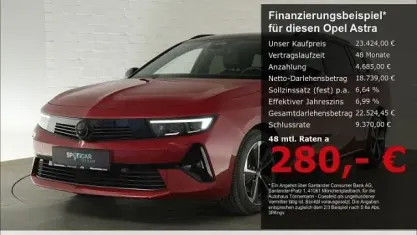 Usata Opel Astra 145 CV (106 kW) 2024 Rosso Utilitaria