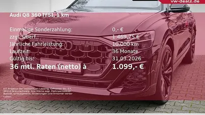 Gebraucht 2026 Audi Q8 Comfort SUV | 116.949 € (Fairer Preis)