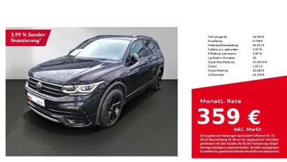 Usata VW Tiguan Allspace R-line 190 CV (139 kW) 2022 Nero SUV