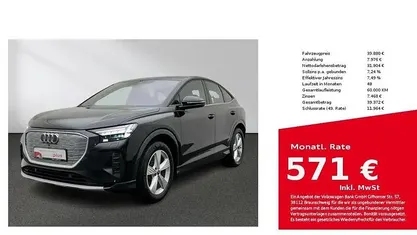 Mythosschwarz metallic Gebraucht 2022 Audi Q4 Sportback e-tron Ambiente SUV | 39.880 € (Fairer Preis)