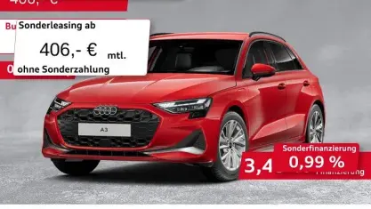 Gebraucht Audi A3 Advanced 204 PS (150 kW) 2025 Progressivrot metallic Limousine