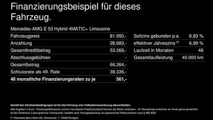 Gebraucht Mercedes E53 AMG AMG 585 PS (430 kW) 2025 Limousine