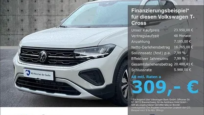 Gebraucht VW T-Cross Goal 95 PS (69 kW) 2025 Grau SUV