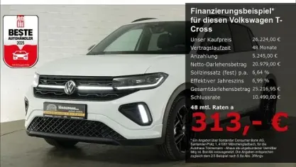 Gebraucht VW T-Cross R-line 150 PS (110 kW) 2025 Weiss SUV