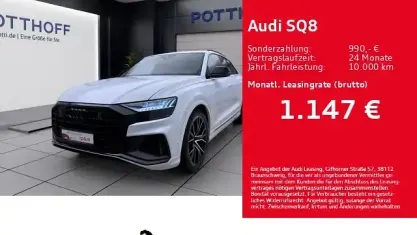 Gebraucht Audi SQ8 Sport 507 PS (372 kW) 2021 Gletscherweiß metallic SUV