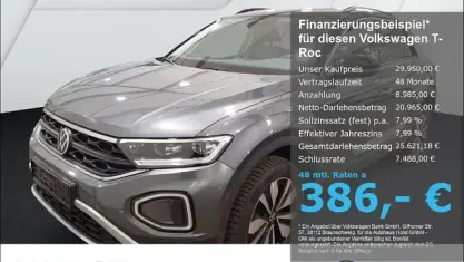 Gebraucht VW T-Roc Goal 150 PS (110 kW) 2025 Grau SUV