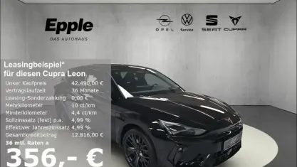 Neu Cupra Leon VZ 325 PS (239 kW) 2026 Schwarz Limousine