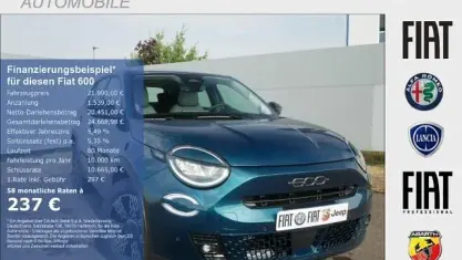 Neu Fiat 600 Icon 101 PS (74 kW) 2026 Cappuccino beige metallic SUV