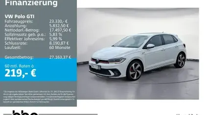 Używany VW Polo GTI 207 KM (152 kW) 2022 Biały Hatchback