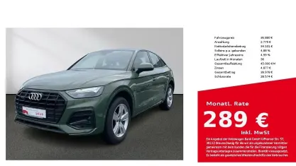 Brugt Audi Q5 Sportback Advanced Plus 204 HK (150 kW) 2023 Grøn SUV