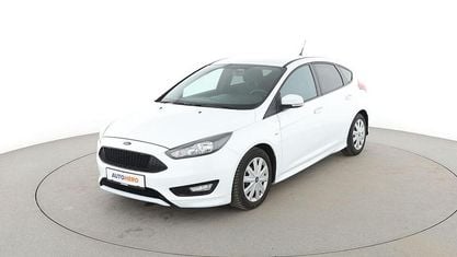 Brugt Ford Focus ST-Line 140 HK (102 kW) 2018 Hvid Sedan