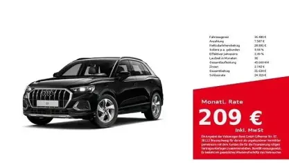 Occasion Audi Q3 Advanced Plus 150 ch (110 kW) 2025 Noir SUV
