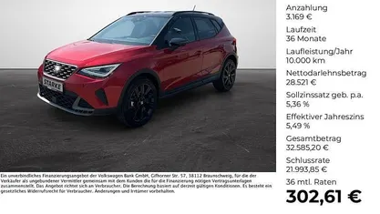 Rot (desire rot/midnight schwarz me) Neu 2025 Seat Arona Black Edition SUV | 31.690 €