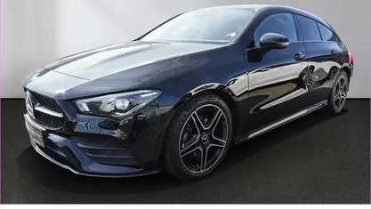 Gebraucht Mercedes CLA200 Shooting Brake AMG 163 PS (119 kW) 2021 Unilack nachtschwarz Kombi