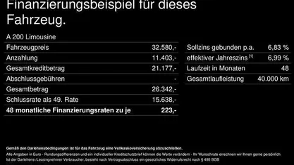 Gebraucht Mercedes A200 AMG 163 PS (119 kW) 2024 Unilack polarweiß Limousine