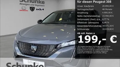 Gebraucht Peugeot 308 SW Allure 131 PS (96 kW) 2024 Grau Kombi