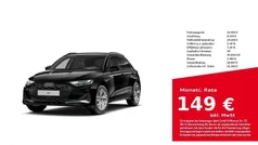 Mythosschwarz metallic Gebraucht 2025 Audi A3 Advanced Plus Limousine | 32.490 € (Fairer Preis)