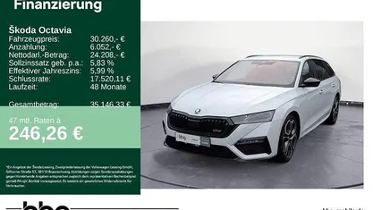 Moonweiß perleffekt Gebraucht 2022 Skoda Octavia RS Kombi | 30.260 € (Fairer Preis)